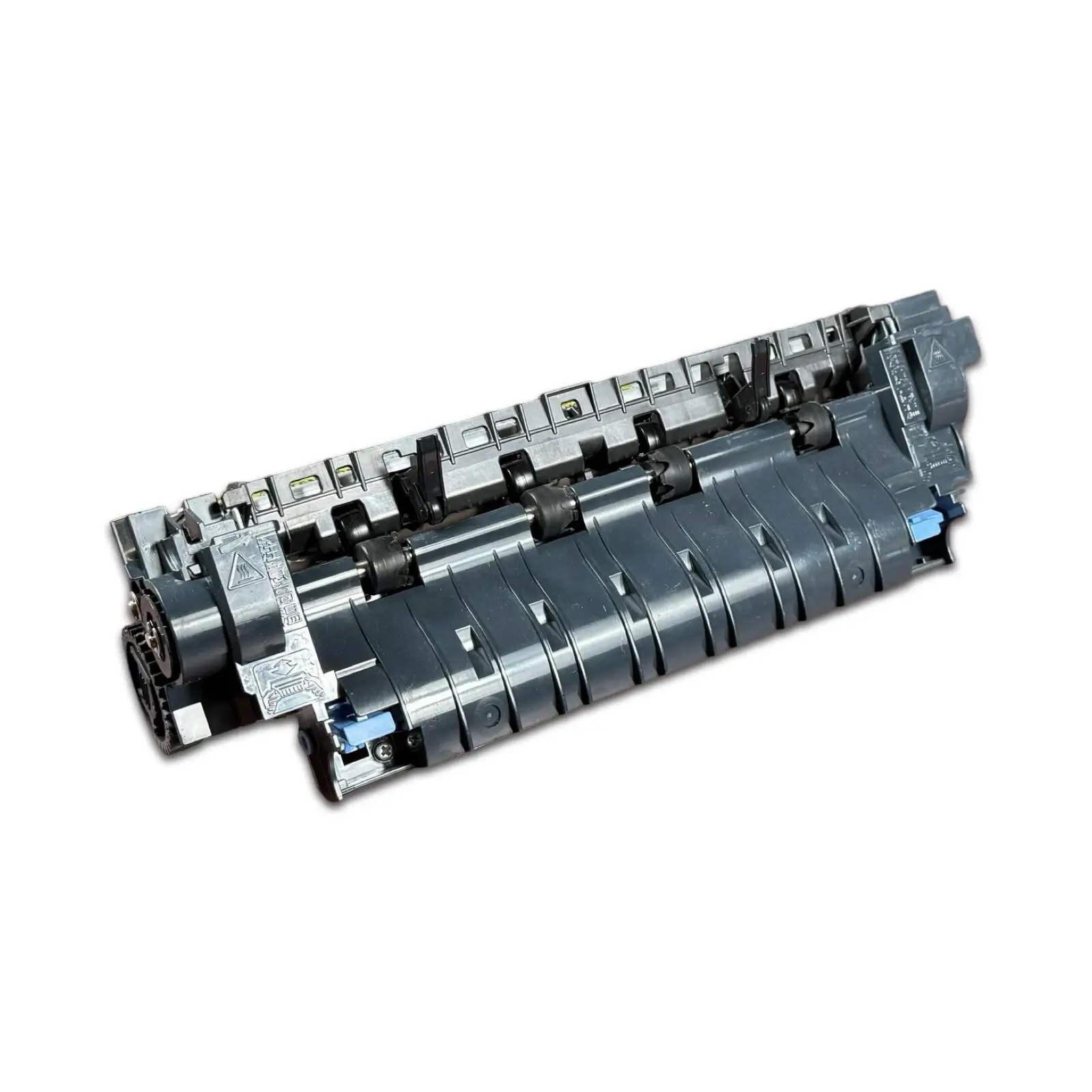 A black and gray HP LaserJet RM1-8395 100V Fuser, compatible with M601, M602, and M603 printers, is shown on a white background.